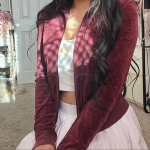 ♡ Vintage Juicy Couture Maroon Jacket ♡